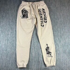 Avenge SevenFold Sweatpants Cram Puff Print Mens Sz L New Sample